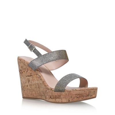Carvela Metal 'Kay' high heel wedge sandals